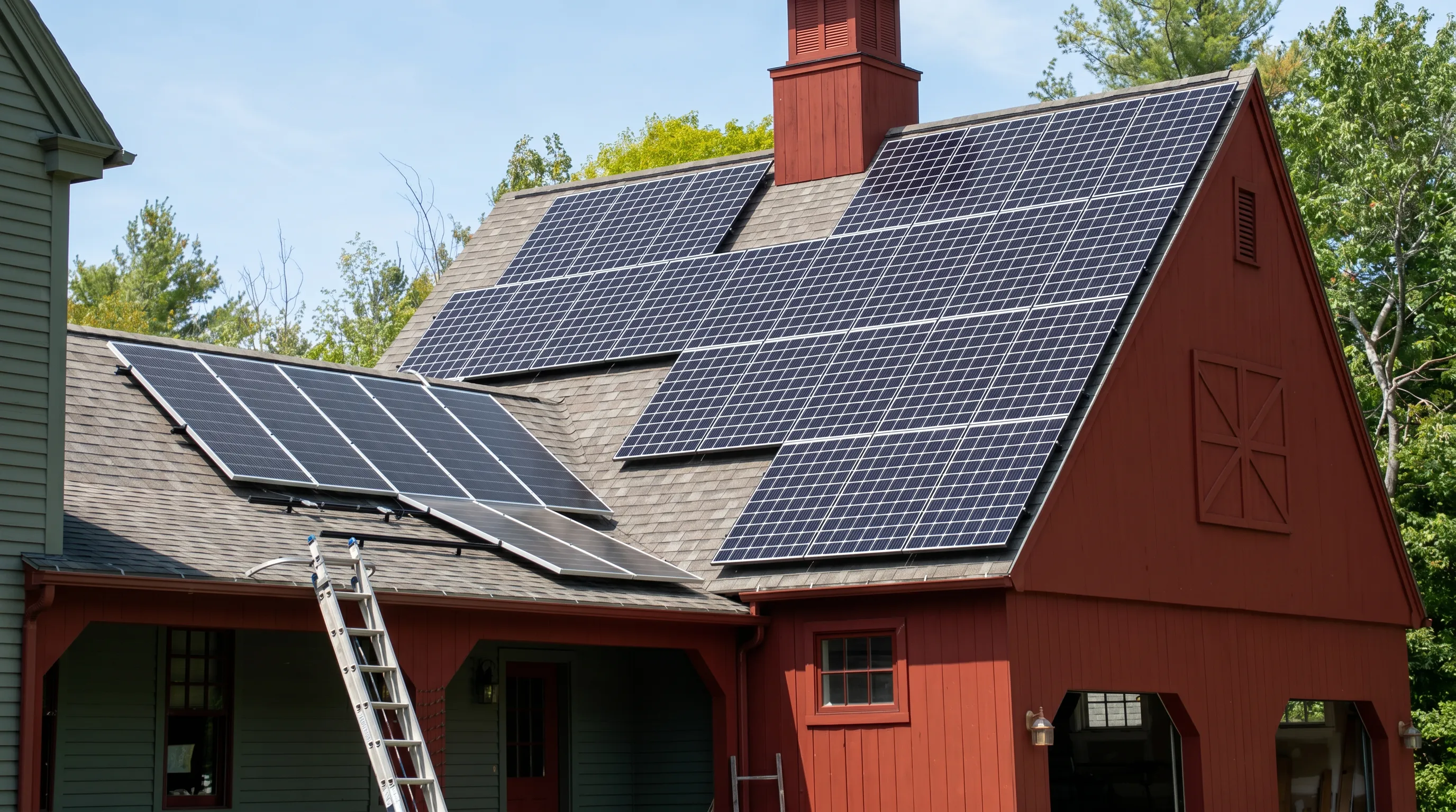 Our story - Navneet Jain installing solar panels